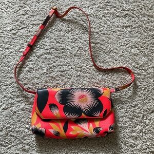 J.Crew Hibiscus Floral Crossbody bag